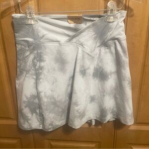Pink Victoria Secret High Waist V Crossover Active Tie Dye Skort Skirt Size L
